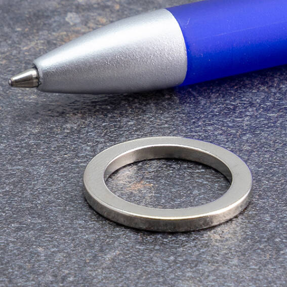 Neodymium Ring Magnets 20mm OD 15mm ID x 2mm - N40