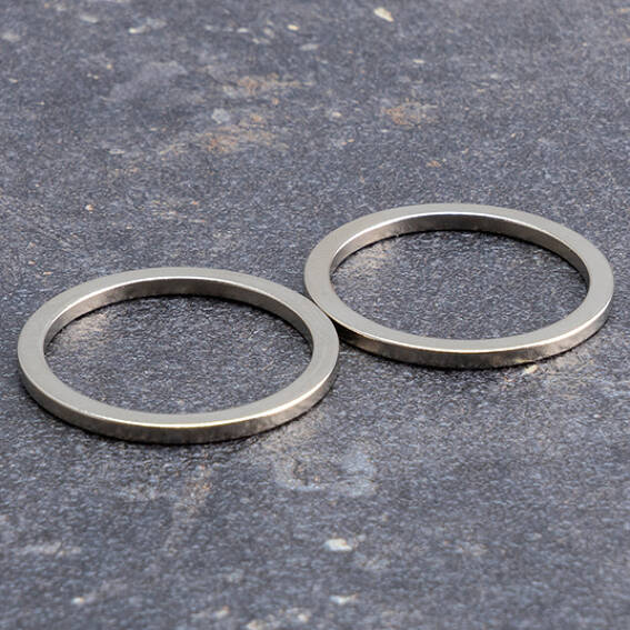 Neodymium Ring Magnets 30mm OD 25mm ID x 2mm - N40