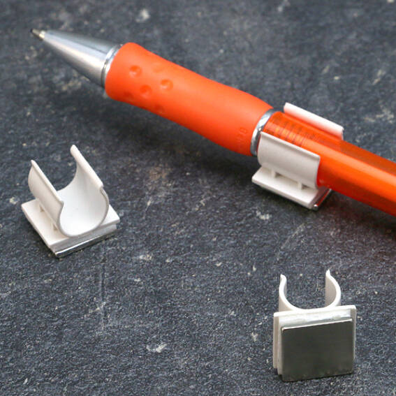 Magnetic Pen Holder White - 12 mm x 15 mm
