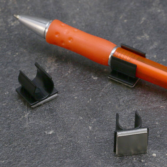 Magnetic Pen Holder Black - 12 mm x 15 mm