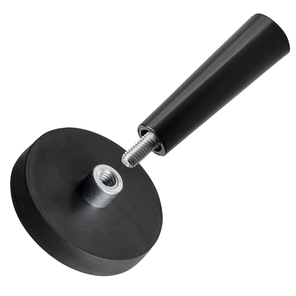 Rubber Coated Neodymium Magnet with Handle - 31 mm