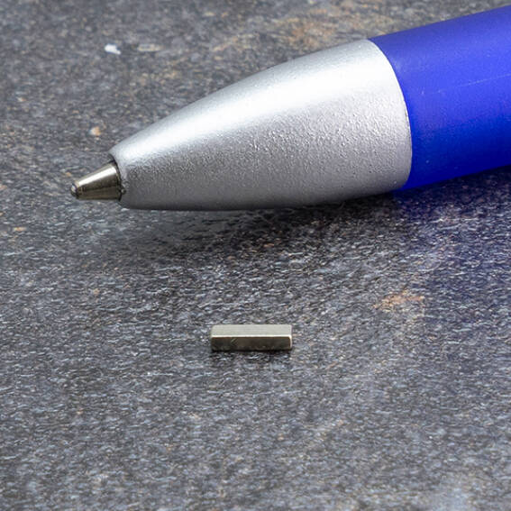 Neodymium Block Magnets 5mm x 1.5mm x 1mm High - N45