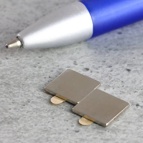 Magnet Direct Neodymium Block Magnets Self Adhesive 10mm x 10mm x 1mm - N35 – Magnets ...